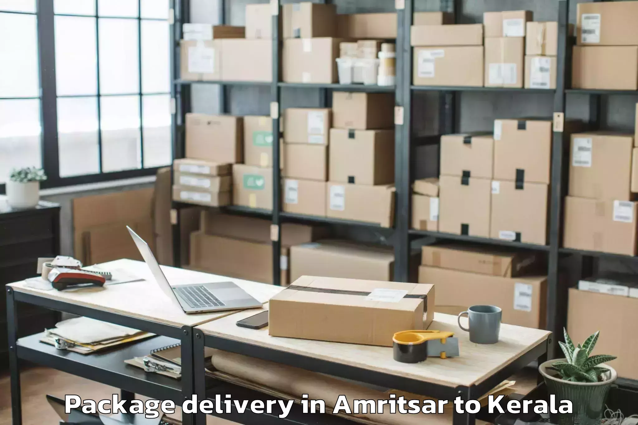 Trusted Amritsar to Kerala Kalamandalam Cheruthuru Package Delivery